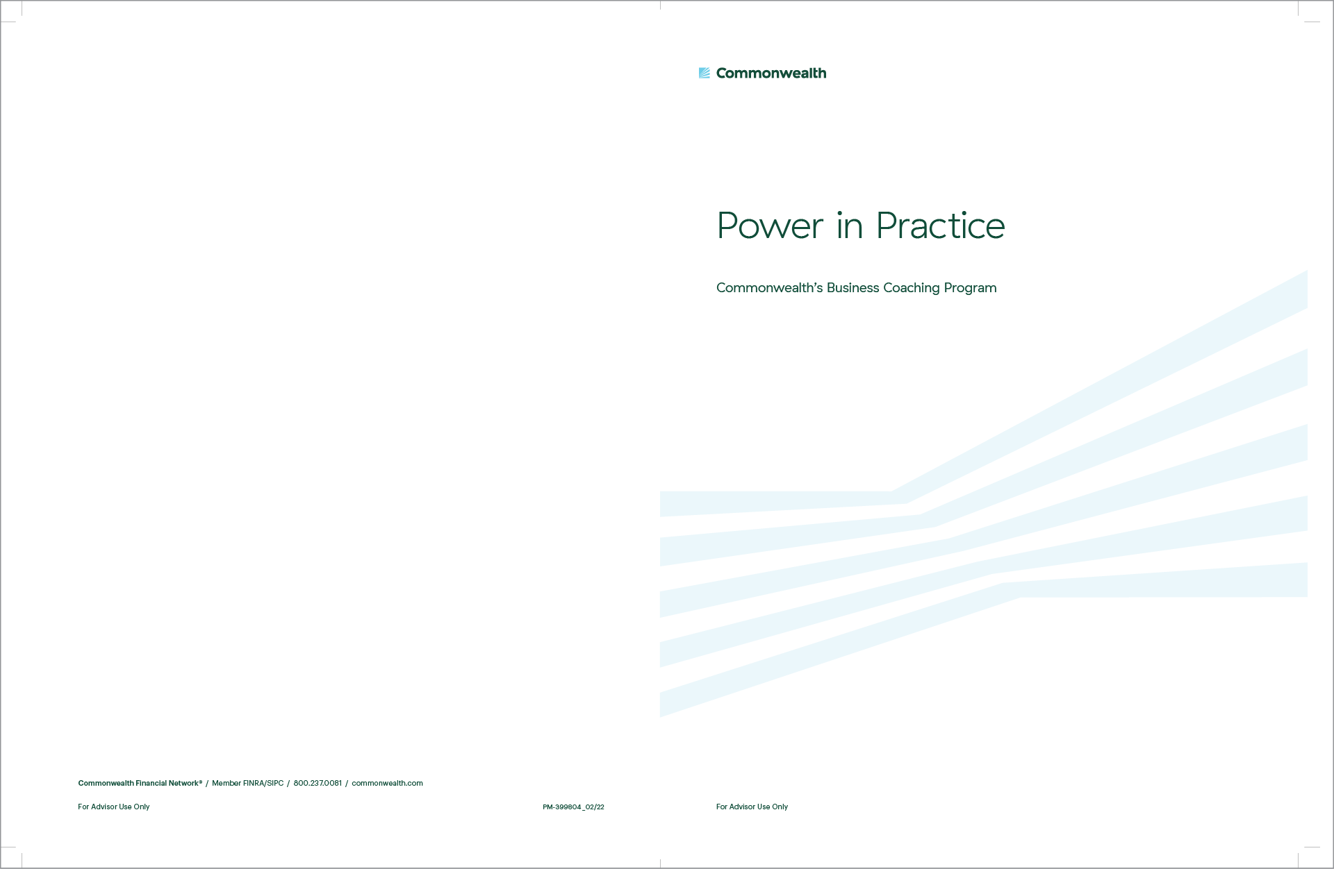 One of the spreads from Power in Practice workshop workbook